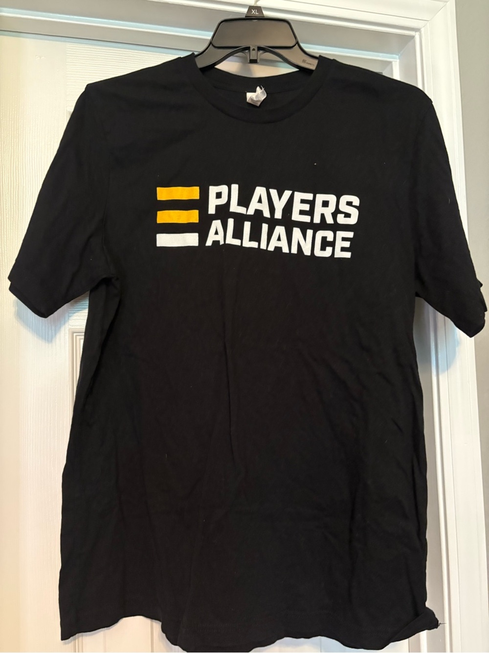 Players Alliance Black Graphic Tee with Yellow & White Accents